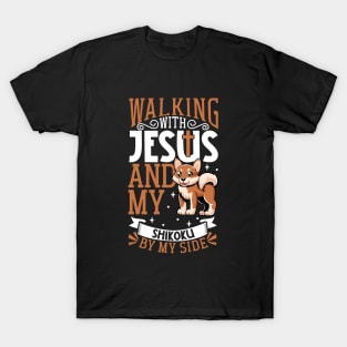 Jesus and dog - Shikoku Inu T-Shirt